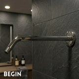 Round Shower 15inch Rod 45 Degree AD0172 | Begin Faucets