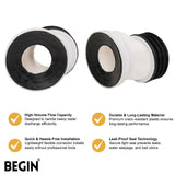 Commode WC Offset Connector 4 Inch AE0011 | Begin Faucets