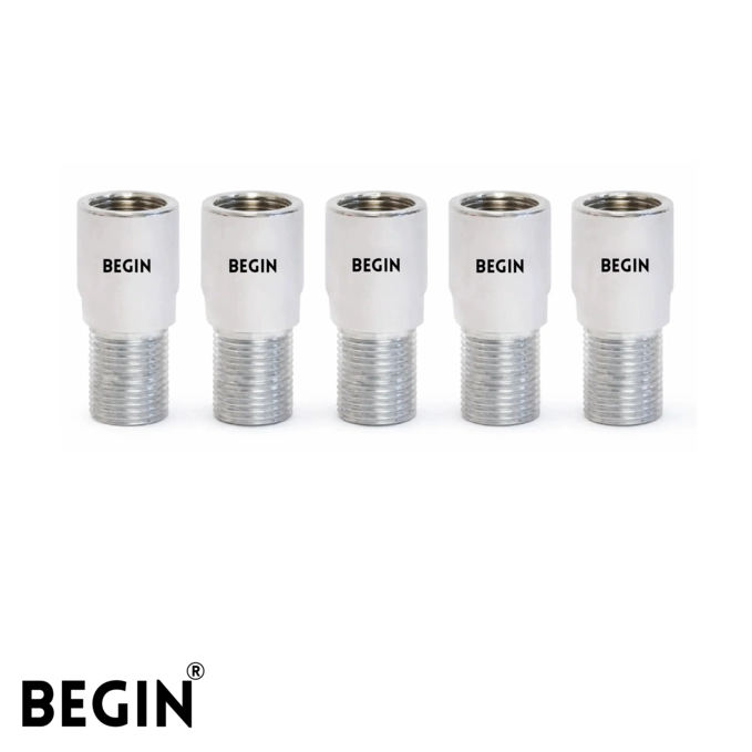 Brass Extension Nipple 2.5 Inch (65mm) AA0004 – 5 Pcs | Begin