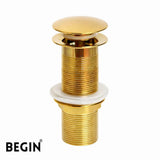 Pop Up Waste Coupling 5 Inch Glossy Gold AA0071GG – Basin Drain | Begin Faucets