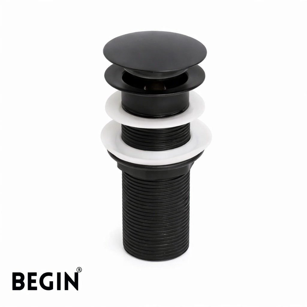Pop-Up Brass Waste Coupling 5 Inch | Matte Black