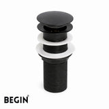 Pop-Up Brass Waste Coupling 5 Inch | Matte Black
