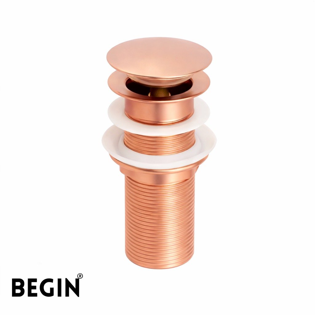 Pop Up Waste Coupling 5 Inch Rose Gold AA0071RG | Begin Faucets