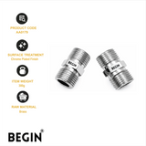 CP Hex Brass Nipple AA0179 – Chrome Plated 2pcs | Begin
