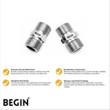 CP Hex Brass Nipple AA0179 – Chrome Plated 2pcs | Begin