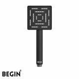Square Hand Shower Matte Black AB2102MB | Begin Faucets