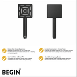 Square Hand Shower Matte Black AB2102MB | Begin Faucets