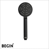 Matte Black Round Handheld Shower  AB2103MB – MAZE | Begin Faucets