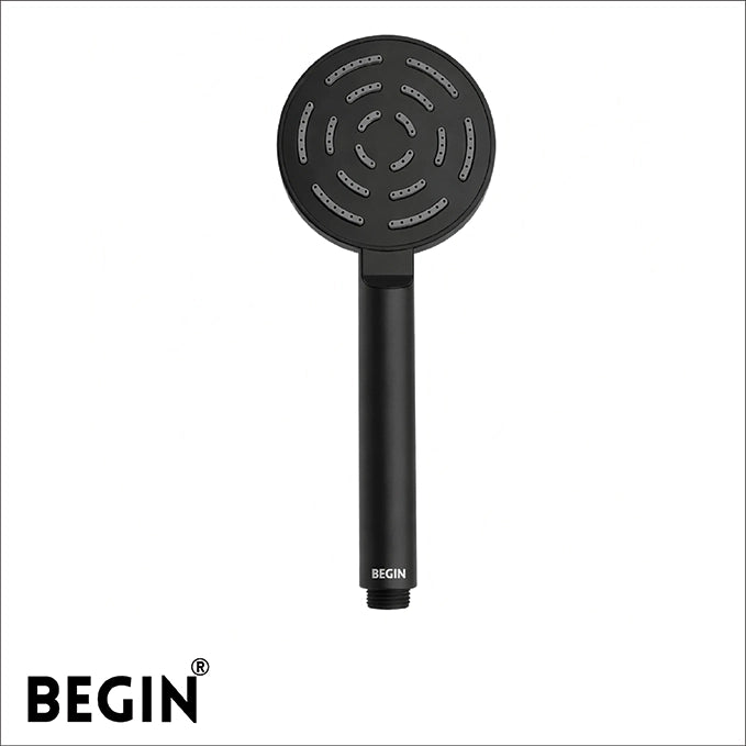 Matte Black Round Handheld Shower  AB2103MB – MAZE | Begin Faucets