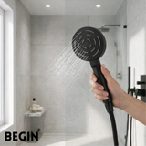 Matte Black Round Handheld Shower  AB2103MB – MAZE | Begin Faucets
