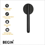 Matte Black Round Handheld Shower  AB2103MB – MAZE | Begin Faucets