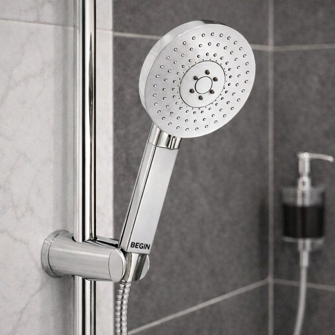 Multi Flow Handheld Shower Head AB2111 – Air | Begin Faucets