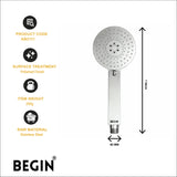 Multi Flow Handheld Shower Head AB2111 – Air | Begin Faucets