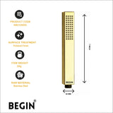 Gold Hand Shower AB2125 GG - ART Gold by Begin