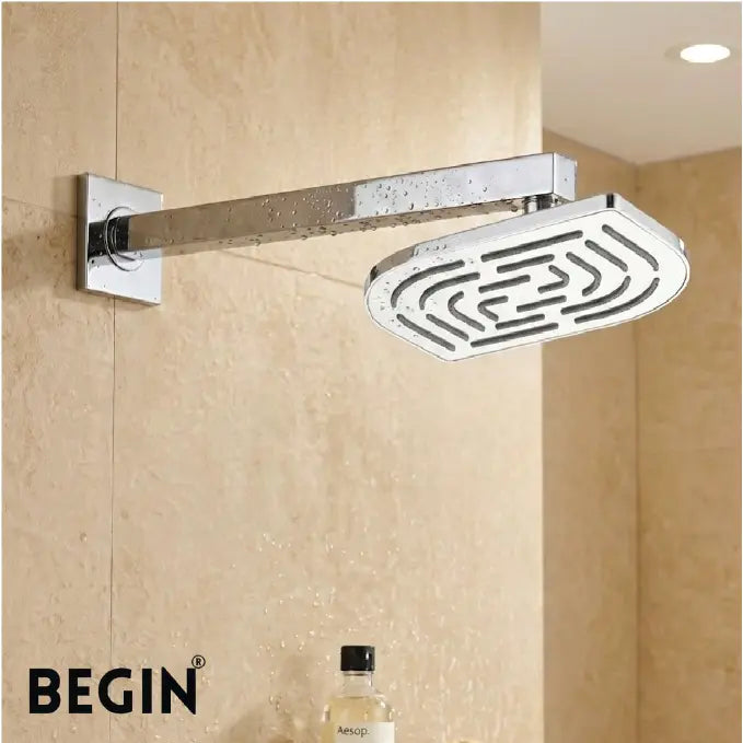 Overhead Shower Leaf Shape Chrome Finish AB3101 | BEGIN Faucets
