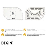 Rectangular Overhead Shower 8x12 Inch AB3102 – Begin Faucets