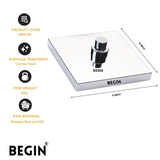 Square Overhead Shower Cubix 6x6 AB3105 | Begin Faucets