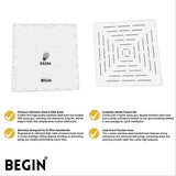 Overhead Shower 12x12 Square AB3114 | MAZE By Begin