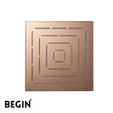 Rose Gold Rain Shower Head 12x12 AB3114RG – Overhead Shower | Begin Faucets