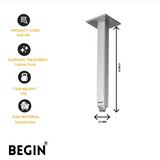 Square Ceiling 6inch Shower Arm AD0186 – Ceiling Shower Arm | Begin