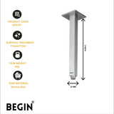 Square Ceiling 9inch Shower Arm AD0187 – Ceiling Shower Arm | Begin