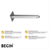 Square Ceiling 9inch Shower Arm AD0187 – Ceiling Shower Arm | Begin