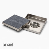 Tile Insert Drain Channel 5x5 AD0350 -SS 304 | Begin