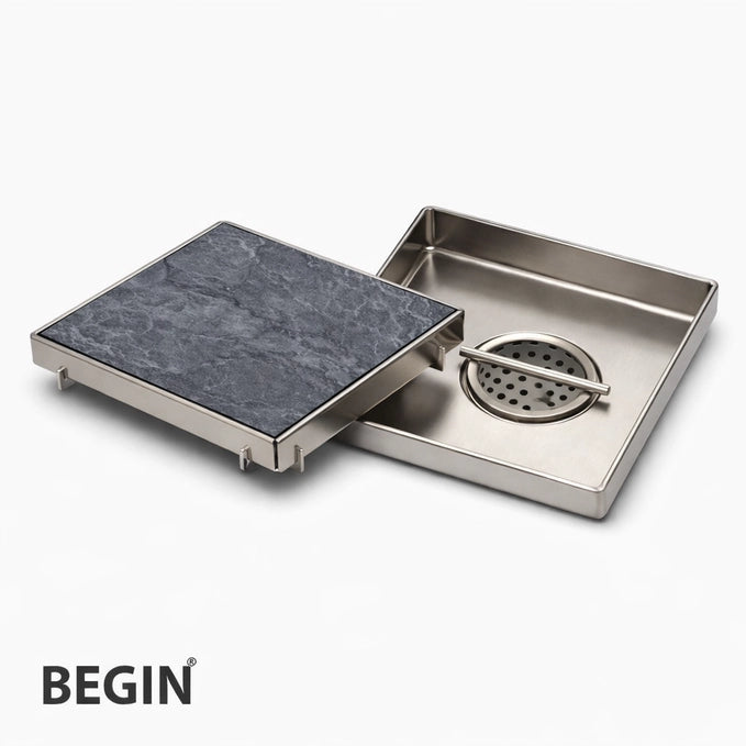 Tile Insert Drain Channel 5x5 AD0350 -SS 304 | Begin
