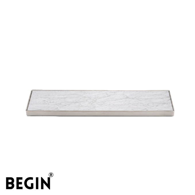 Tile Insert Drain 100x600mm SS304 with Flip Bowl AD0505
