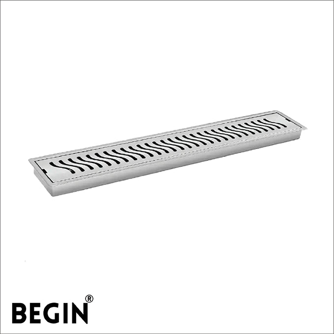 Drain 100x450 mm with Flip Bowl Wave AD0602 | Begin Faucets