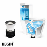 Wc Pan Connector 4x3 Inch AE0016 – Toilet Waste Connector | Begin Faucets