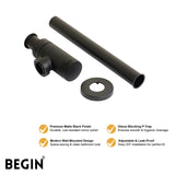 Bottle Trap Matte Black Finish 300mm AA0041MB | Begin Faucets