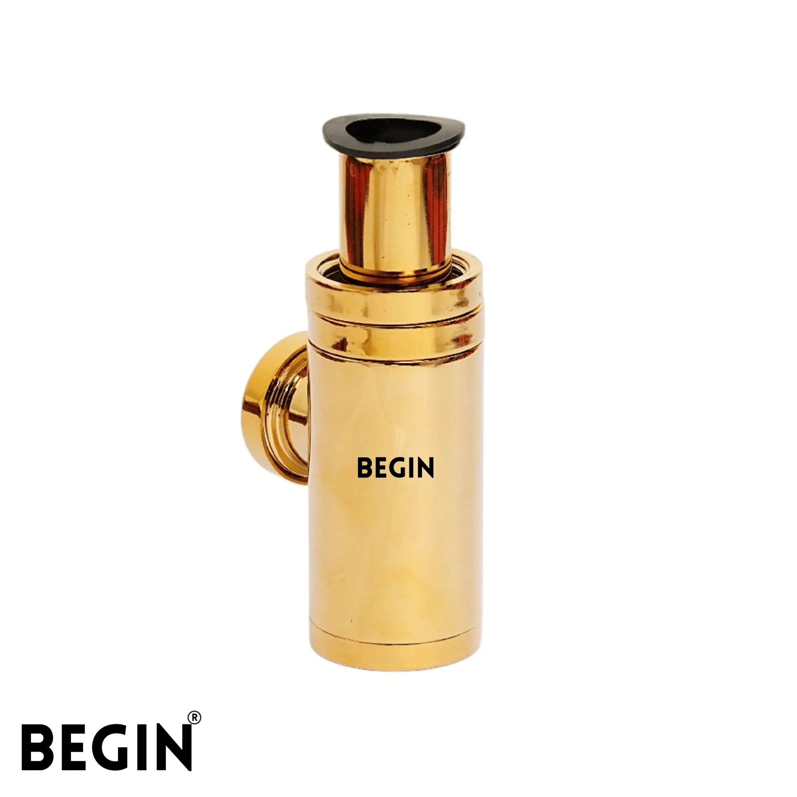 Glossy Gold Bottle Trap 300mm AA0041GG | Luxury Basin Trap