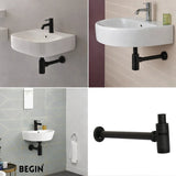 Bottle Trap Matte Black Finish 300mm AA0041MB | Begin Faucets