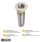 Brass Waste Coupling 32mm 3inch AA0050 | Begin Faucets