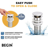Pop Up Waste Coupling 7 Inch AA0072 | Begin Faucets