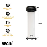 Cistern Pipe 1 1/4 Inch x 6 Inch AE0029 – Flush Connection Pipe | Begin Faucets