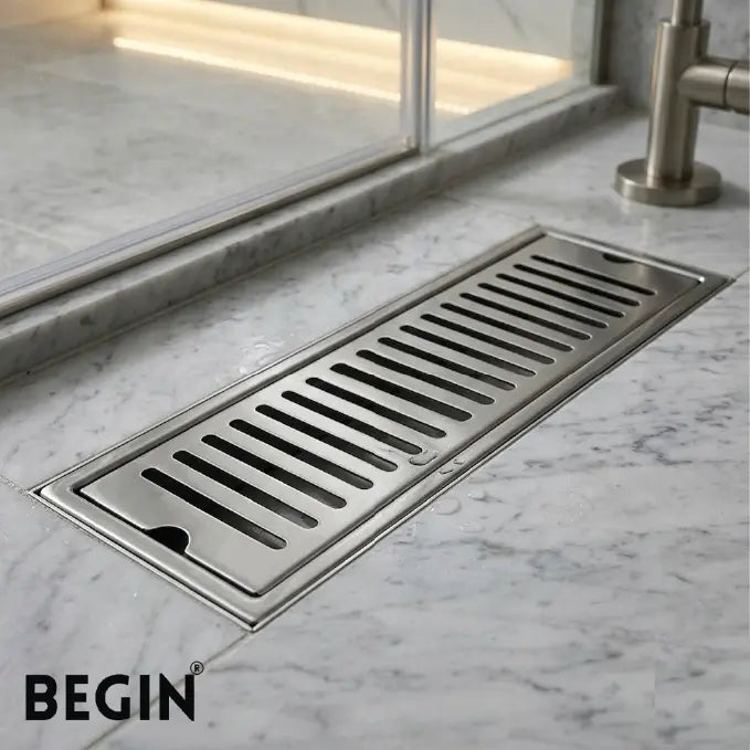 Line Drain with Flip Bowl 100x300 mm AD0620 | Begin