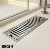 Line Drain with Flip Bowl 100x450 mm AD0622 | Begin