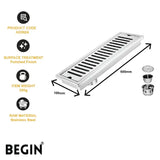Line Drain with Flip Bowl 100x600 mm AD0624 | Begin