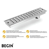Box Drain with Flip Bowl 100x300 mm AD0610 | Begin