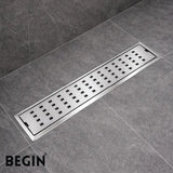 Box Drain with Flip Bowl – 100×600 mm Stainless Steel