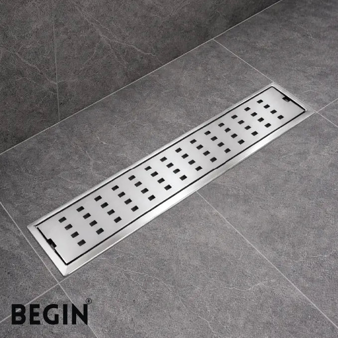 Box Drain with Flip Bowl – 100×600 mm Stainless Steel