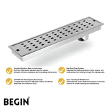Box Drain with Flip Bowl – 100×600 mm Stainless Steel