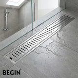 Line Drain with Flip Bowl 100x450 mm AD0622 | Begin