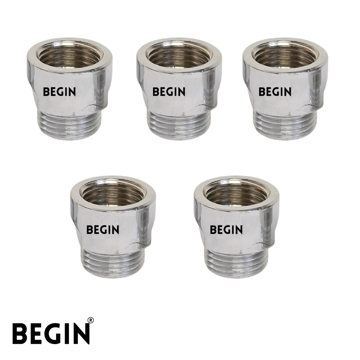 Brass Extension Nipple 1 Inch (25mm) AA0001 – 5pcs | Begin Faucets