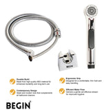 Aura Health Faucet with SS 304 Hose & Wall Holder | Premium ABS Toilet Jet Spray