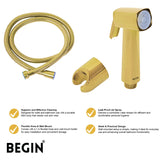 Gold Glossy Health Faucet | Wall Mounted Toilet Jet Spray | Gold Glossy Finish
