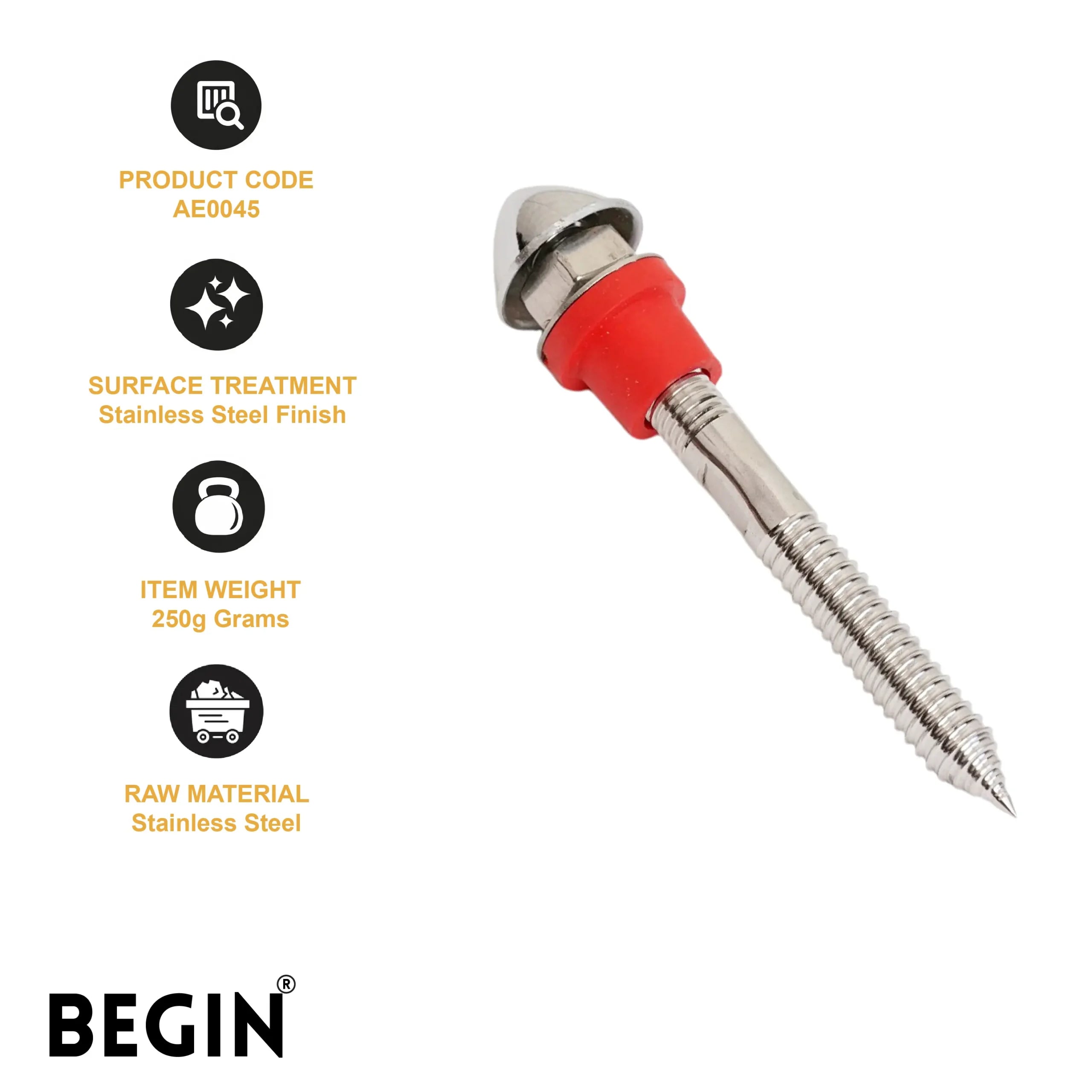 BEGIN SS BRACKET 16MM AE0045
