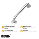 Stainless Steel Grab Bar AD0250 - 9 inch | Begin Faucets
